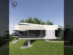 Portable Space Capsule House 3460mm Breite 8 Tonnen Stahlrahmen