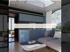 Tragbares Raumkapselhaus 8 Tonnen mit verzinktem Stahlrahmen