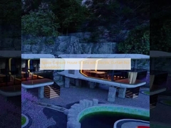 Weltraumkapsel Haus 8 Tonnen mit elektrischem Vorhang ohne Fundament