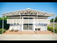 40 Fuß erweiterbares Containerhaus mit 72m2 Wohnfläche kundenspezifische Farbe und gebrauchsfertige Sanitäranlagen