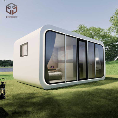 kaufen Winddichtes Prefab Glamping Pods Aluminium Kapsel Apfel Container Haus Online-Herstellung