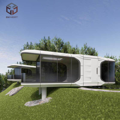 kaufen Portable Space Capsule House 3460mm Breite 8 Tonnen Stahlrahmen online manufacture