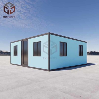 kaufen PU-Sandwich-Panel Flat Pack Folding House Container mit 38 Quadratmetern online manufacture
