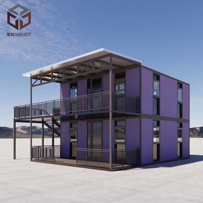 kaufen 73 qm Flat Pack Container Homes Erweiterbares Modularhaus online manufacture