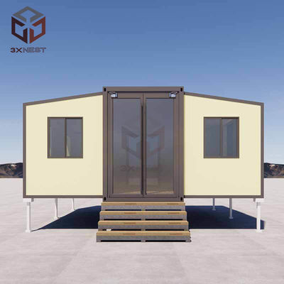 kaufen Anpassbares Doppelflügelcontainerhaus mit Balkon EPS/PU/Rock Wool Isolierung online manufacture