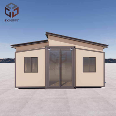 kaufen Zwei Flügel Klappbar 20ft Container Box Haus mit Sandwich-Panel-Dach online manufacture