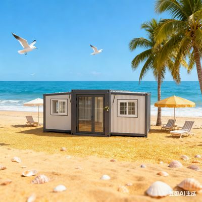 kaufen Plumbing System PVC/PPR Pipes Collapsible 20FT Container House with Roof and Customizable Terrace online manufacture
