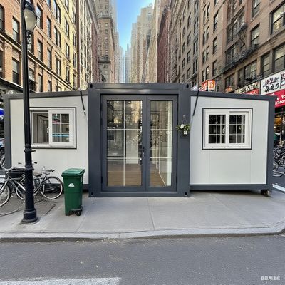 kaufen Spacious Foldable 20ft Container with 37 Square Meters Floor Area and 50-75 Mm EPS Sanwich Panel Online-Herstellung