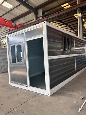 kaufen Permanent Flat Pack Folding House Eco-Friendly and Structured Surface with Electrostatic Spraying White Online-Herstellung