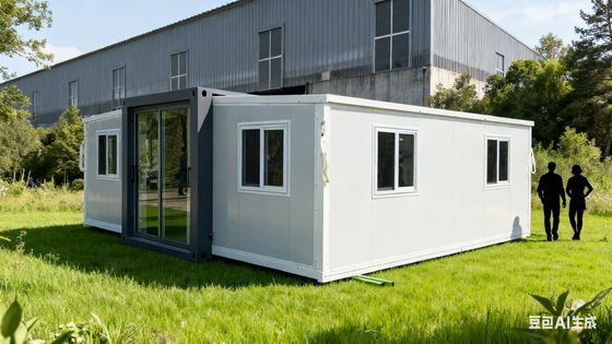kaufen Foldable 20ft Container House with More Than 20 Years Lifespan L5900*W2220*H2480mm Folded Size and 2.0mm Top Beam Bending Parts Online-Herstellung