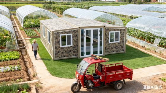 kaufen 75mm EPS Sandwichplatten und Stahltür in faltbarem 20-Fuß-Container mit anpassbarer Terrasse Online-Herstellung