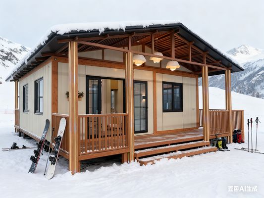 kaufen Expandable Container House with Gable Roof 5.5 Tons Net Weight and L5700*W6660*H2650mm Size Prefabricated Tiny Home Online-Herstellung