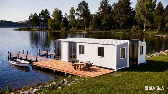 kaufen 56 Square Meters Prefab Folding House with 75mm EPS Wallboard and 30 Years Lifespan for Durable Living Online-Herstellung