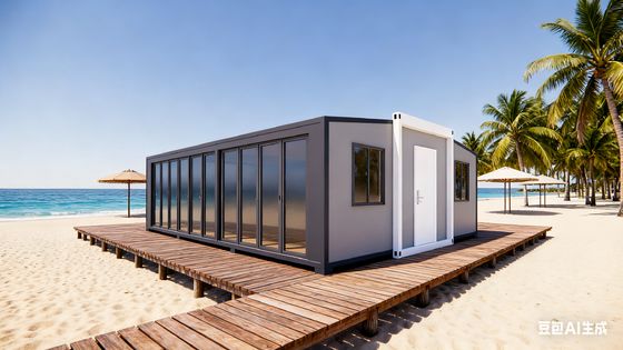 kaufen 18.5 Square Meters Floor Area More Than 30 Years Lifespan Foldable Modular Homes with 75mm EPS Sandwich Panels Online-Herstellung