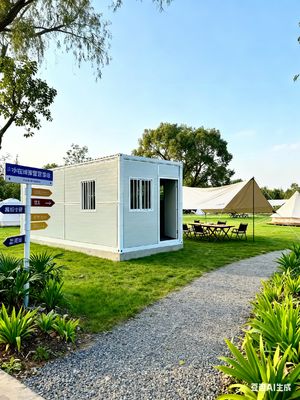 kaufen Thermal Insulation 0.043W/m.K Flat Pack Folding House with 5630*2230*2515mm Inside Dimensions and 0.5KN/㎡ Wind Resistance Online-Herstellung