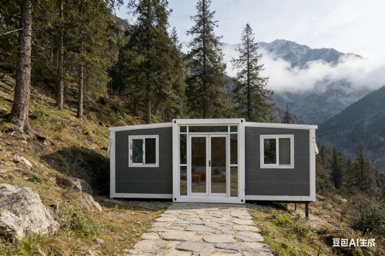 kaufen Foldable 20ft Container with Wet-Dry Separation Bathroom and 37 Square Meters Floor Area in Galvanized Light Steel Frame Online-Herstellung