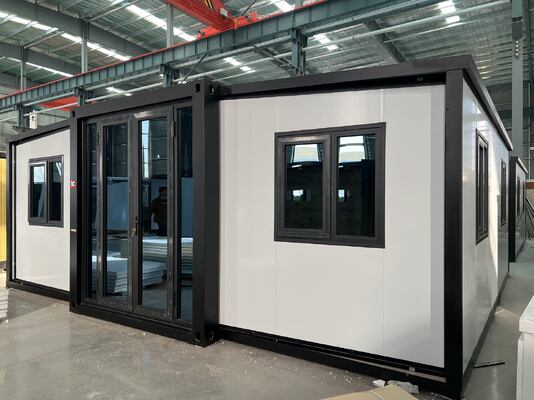 kaufen Durable Foldable 20ft Container with More Than 20 Years Life Span, Fully Galvanized Side Frame, and Customizable Terrace Area Online-Herstellung