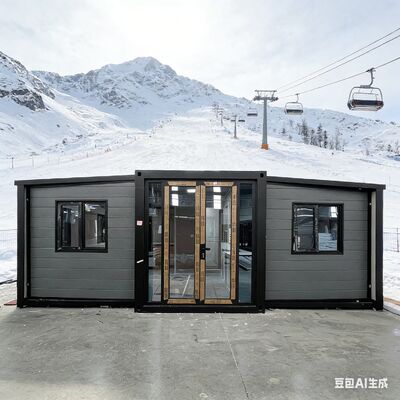 kaufen Klappbarer 20 Fuß-Container mit anpassbarer Terrasse 75 mm EPS-Sandwich-Panels und seismischer Leistung Online-Herstellung
