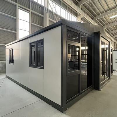 kaufen Faltbarer 20-Fuß-Container mit 30-40 Jahren Lebensdauer, wasserdichtem und winddichtem Design und vormontierten Komponenten für modulares Wohnen Online-Herstellung