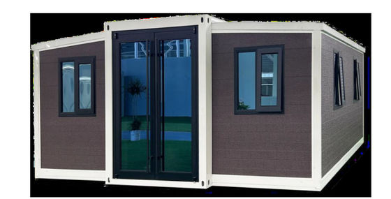 Gelben Metalldach 40ft Erweiterbare Container Haus mit elektrischem System und 32A Leckenschutz