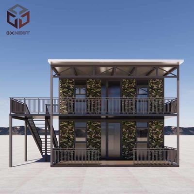 Anpassbares Innendesign 40ft Erweiterbares Containerhaus mit zwei Zimmern 20-30 Jahre Haltbarkeit