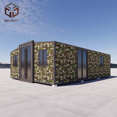Vormontiertes, sofort erweiterbares Containerhaus, einklappbares