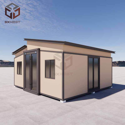 Isoliertes ausklappbares Prefab-Haus Container-Haus Erweiterbar mit Rockwool-Panels