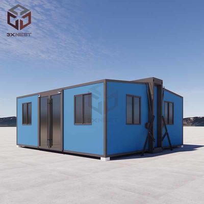 Erdbebenbeständiges kleines Prefab-Klapphaus 27.5m2 2 Schlafzimmer 1 Toilette
