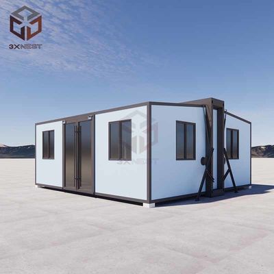 Kleine vorgefertigte, faltbare Versandcontainer Haus Stahlkonstruktion