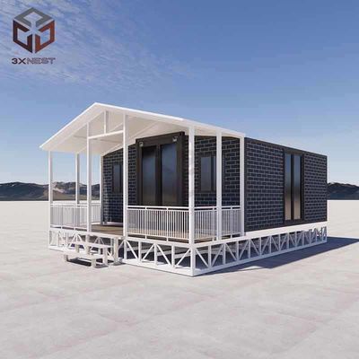 Doppelflügel Containerhaus mit Balkon Innovative und nachhaltige Wohnungslösung