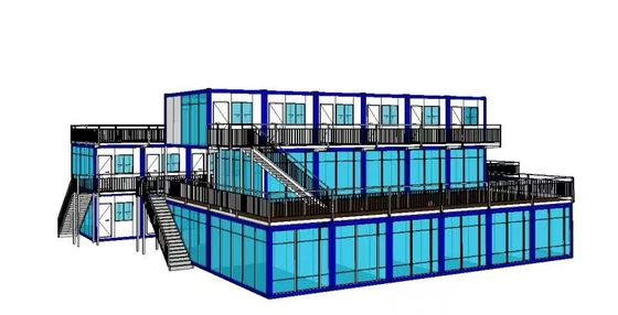 Verzinktes Stahl Modular ausklappbar Erweiterbar Starter Home personalisiert