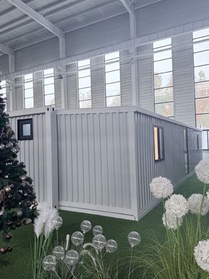 40 Fuß erweiterbares Containerhaus mit anpassbarem Innendesign, seismische Leistungsstufe 8 und verzinktem Stahlrahmen