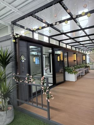 72 m2 Bodenfläche 40 Fuß Fertigte Wohneinheiten Walzmetalldach