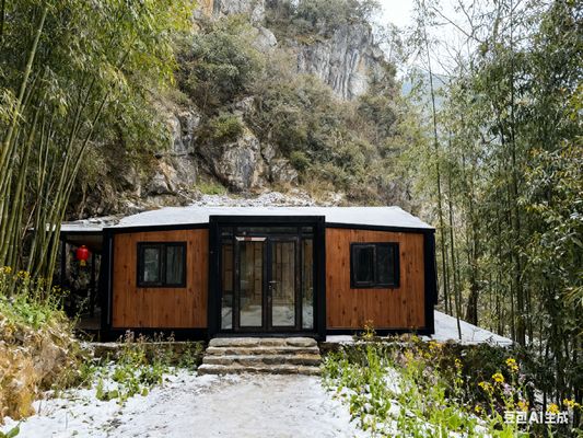 20ft Foldable Container House with Hot Dip Galvanized Frame Thermal Break Aluminum Windows and Dry Wet Separated Bathroom