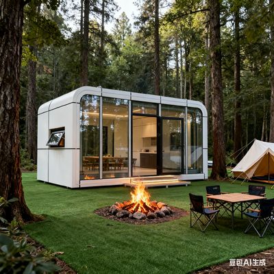 WiFi-verbundenes Apple-Kapselhaus für 2 Personen, tragbar und einfach zu montieren