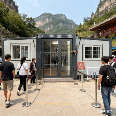 Faltbarer 20-Fuß-Container mit Biegeteilen 2,0 mm, Faltmaße L5900*B2200*H2480 mm und Erdbebenfestigkeitsniveau 8