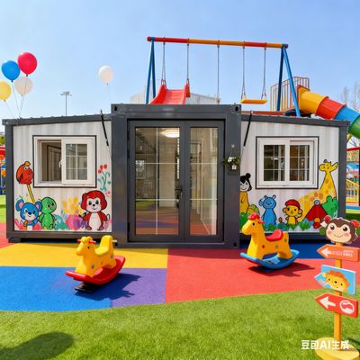 Erdbebensichere, faltbare 20-Fuß-Container der Leistungsstufe 8 mit 50-75 mm EPS-Sandwichplatte und 33,2 Kubikmetern Fassungsvermögen