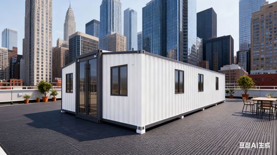 40 Fuß erweiterbarer Container Haus mit 4,6 Tonnen Gewicht L11800*W6220*H2480mm Erweiterte Größe und Bull 30*30 Flat Lamp