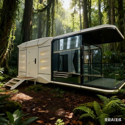 Modernes Raumkapselhaus mit 3400 Höhen für 2 Personen und 9mm European Pine Board