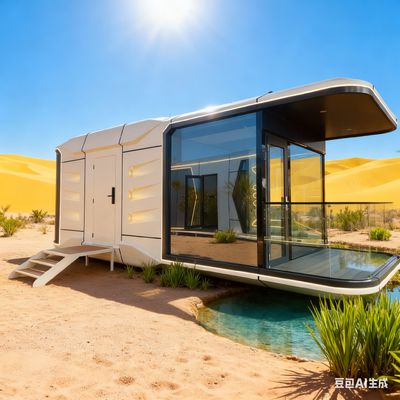 29.6 Square Meters Floor Area Smart Capsule House with Interior Decoration Support Offered