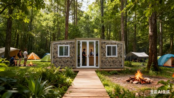 Faltbarer 20-Fuß-Container mit Abmessungen L5900*B2200*H2480mm, 75mm EPS-Sandwichplatten und 1 Jahr Garantie