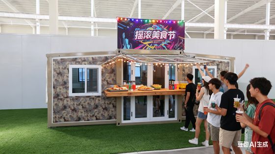 Klappbarer 20 Fuß-Container mit 18 mm feuerfestem Zementfaserboden 1 Jahr Garantie und 75 mm EPS-Sandwich-Panels