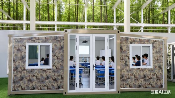 75mm EPS Sandwichplatten, faltbarer 20-Fuß-Container mit anpassbarer Terrasse und 1 Jahr Garantie