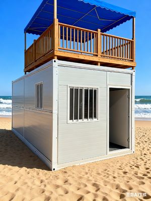 2 Schlafzimmer Flat Pack Klapphaus mit 0,5KN/m2 Windbeständigkeit und Ebene 8 seismische Leistung