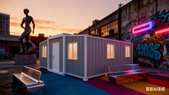 40 Fuß erweiterbares Containerhaus mit PVC-Platten-Innenausbau, Windwiderstand 4,18 KN/m² und anpassbarer Terrasse