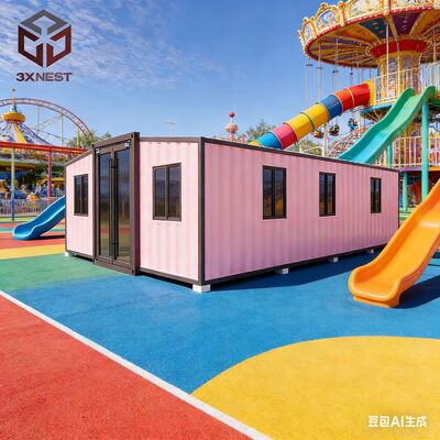 Feuerdichtes 40 Fuß erweiterbares Containerhaus mit 72 Quadratmetern anpassbarem Wohnraum