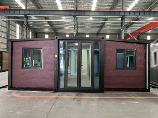 Stackbarer Klappbehälter von 20 Fuß mit einer Lebensdauer von 30 Jahren und thermischer Schalldämmung für vorgefertigte kleine Häuser