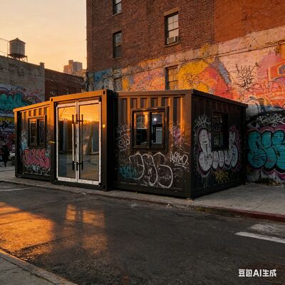 Klappbarer 20ft Container mit Wärmedämmung und Schalldämmung Anpassbarer Stapelbarer Erweiterbarer Containerhaus für vorgefertigte kleine Häuser