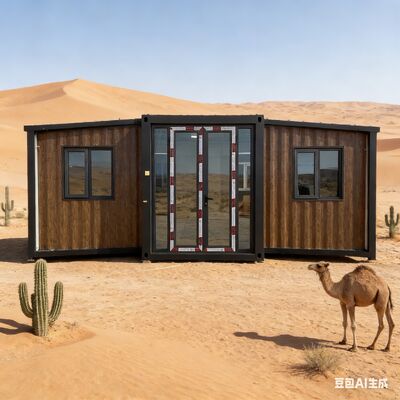 Faltbarer 20-Fuß-Container mit vollverzinktem Seitenrahmen, anpassbarer Terrasse und internationalen Sicherheitsstandards