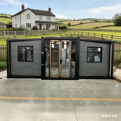 Faltbarer 20-Fuß-Container mit der Kapazität von 1 40HQ-Versandcontainer für 2 Sets, über 30 Jahre Lebensdauer und erfüllt internationale Sicherheitsstandards